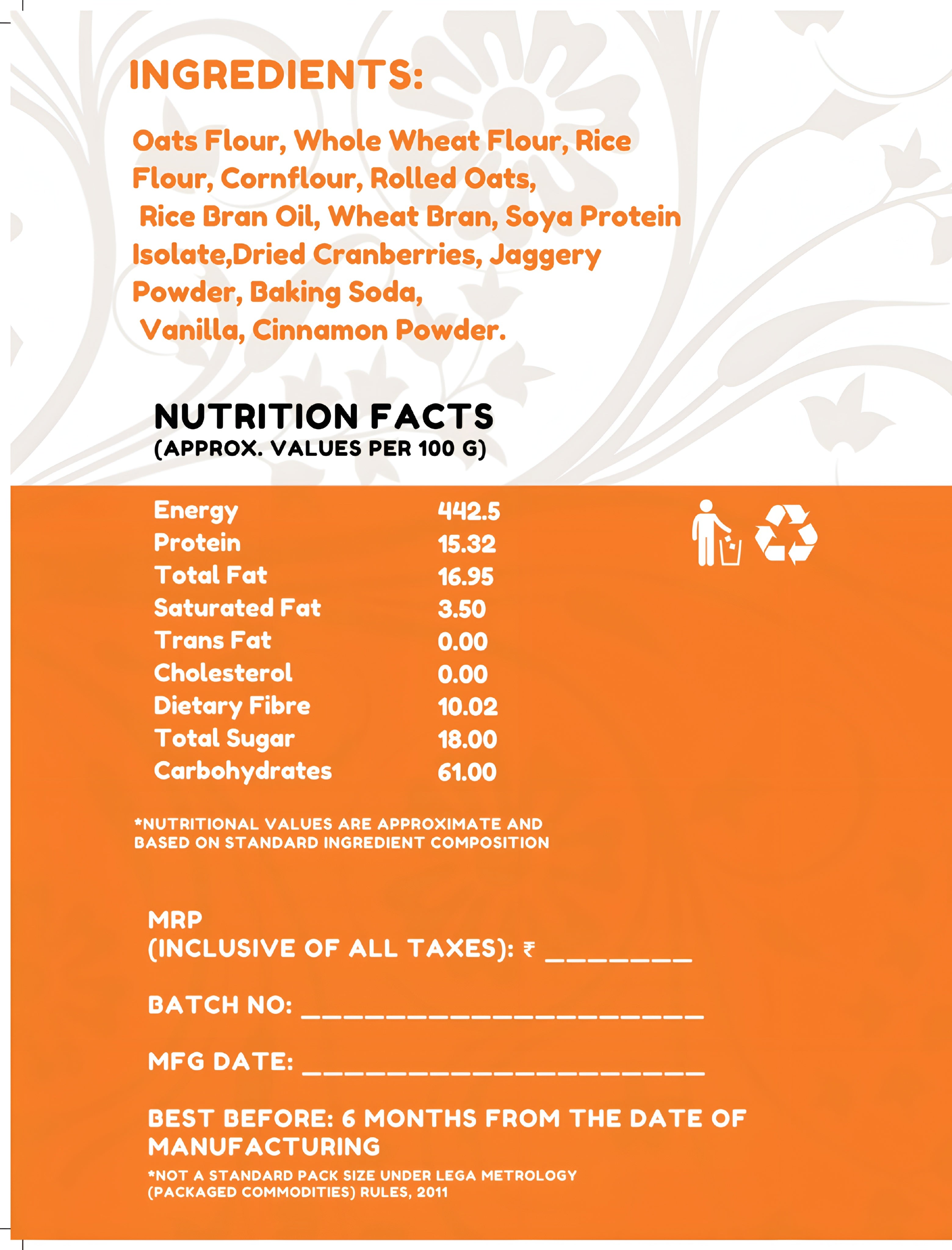 Bhurzo – Oats & Jaggery Cookies