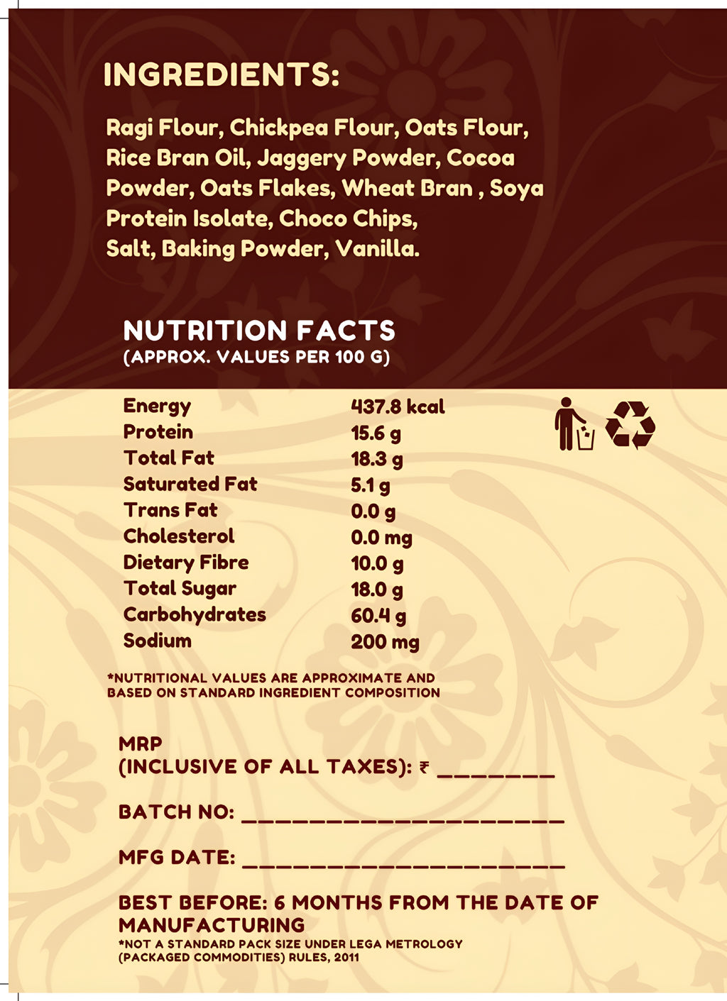 Bhurzo – Ragi Choco Crunch Cookies